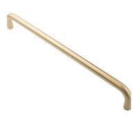 Loops Round D Bar Pull Handle 469 X 19mm 450mm Fixing Centres Satin Brass Pvd
