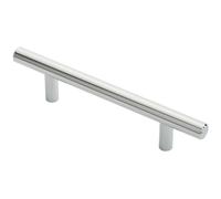 Loops Round T Bar Cabinet Pull Handle 156 x 12mm 96mm Fixing Centres Chrome Loops Multicolor