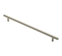 Loops Round T Bar Cabinet Pull Handle 348 X 12mm 288mm Fixing Centres Satin Nickel