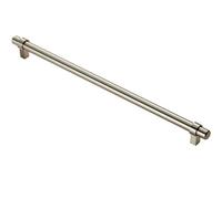 Loops Round T Bar Cabinet Pull Handle 360 X 14mm 320mm Fixing Centres Satin Nickel