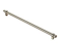 Loops Round T Bar Cabinet Pull Handle 360 x 14mm 320mm Fixing Centres Satin Nickel in Metallics Loops Metallics