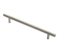 Loops Round T Bar Pull Handle 210 X 10mm 160mm Fixing Centres Stainless Steel