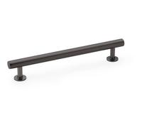 Loops Round T Bar Pull Handle - Dark Bronze - 160mm Centres Solid Brass Drawer Door