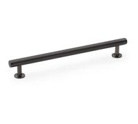 Loops Round T Bar Pull Handle - Dark Bronze - 192mm Centres Solid Brass Drawer Door