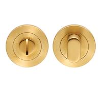 Loops Round Thumbturn Lock and Release With Indicator Satin Brass PVD
