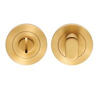 Loops Round Thumbturn Lock And Release With Indicator Satin Brass Pvd