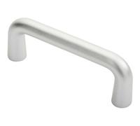Loops Rounded D Shaped Bar Handle 150mm X 19mm Diameter Satin Anodised Aluminium