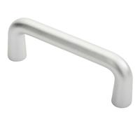 Loops Rounded D Shaped Bar Handle 150mm x 19mm Diameter Satin Anodised Aluminium Loops Multicolor