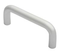 Loops Rounded D Shaped Bar Handle 150mm x 19mm Diameter Satin Anodised Aluminium Loops Multicolor