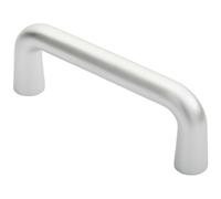 Loops Rounded D Shaped Bar Handle 150mm x 22mm Diameter Satin Anodised Aluminium Loops Multicolor
