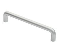Loops Rounded D Shaped Bar Handle 300mm X 22mm Diameter Satin Anodised Aluminium