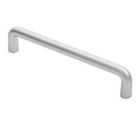 Loops Rounded D Shaped Bar Handle 300mm x 22mm Diameter Satin Anodised Aluminium Loops Multicolor
