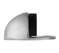 Loops Rubber Tip Floor Mounted Oval Doorstop 45X26mm Polished Chrome Half Moon Stopper