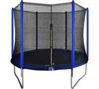 Loops Safe And Fun 2440mm Kids 8Ft Trampoline With Enclosure, Ladder, And Anchors For Garden Play