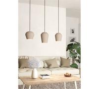 Loops Sandy Triple Pendant Light - Modern Design Indoor Ceiling Fixture With 3 Bulbs