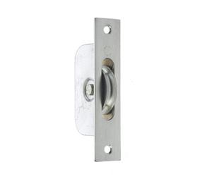 Loops Sash Roller With Rectangular Plate In Satin Chrome - 118X26mm Premium Quality - Window Fastener