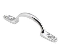 Loops Sash Window Bow Shaped Lift Handle 102 x 12mm 28mm Proj Polished Chrome Loops Multicolor