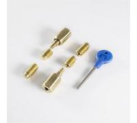 Loops Sash Window Stop Lock Set With Key 25 X 16mm Window Restrictor Polished Brass