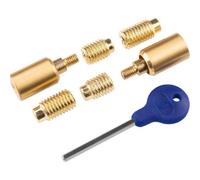 Loops Sash Window Stop Lock Set With Key 25 X 16mm Window Restrictor Satin Brass