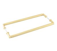 Loops Satin Brass Back To Back Pull Handle - 425mm Stylish Design - Door Handle