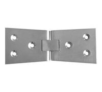 Loops Satin Chrome Counter Flap Hinge 99X40X1mm For Durable Installations - Lift Up Bar Hatch