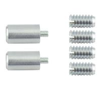 Loops Satin Chrome Locking Sash Stop For Enhanced Security - Window Fastener