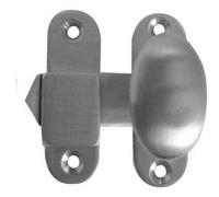 Loops Satin Chrome Throw Over Catch 51mm For Glass Cabinets - Cupboard Door Catch