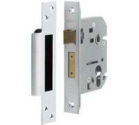 Loops Secure Euro Profile Sashlocks In Satin Chrome 76mm For Doors - Lock And Key
