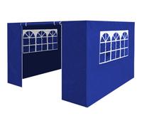Loops Side Walls Door & Windows For 3X3M Pop-Up Gazebo - Blue - Garden Party Tent