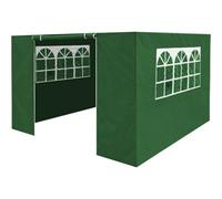Loops Side Walls Door & Windows For 3X3M Pop-Up Gazebo - Green - Garden Party Tent