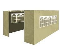 Loops Side Walls Door & Windows For 3X4.5M Pop-Up Gazebo - Beige - Garden Party Tent