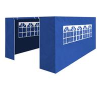 Loops Side Walls Door & Windows For 3X4.5M Pop-Up Gazebo - Blue - Garden Party Tent