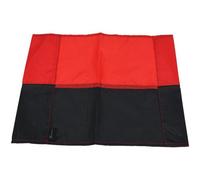 Loops Single All Weather Football Corner Flag - Red & Black - Outdoor Polyester