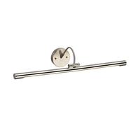 Loops Single Bulb Adjustable LED Fitting Picture Light Brushed Nickel LED 7.9W Bulb in Metallics Loops Metallics