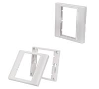 Loops Single Gang Module/Modular Wall Face Plate Frame - Cable Tidy Customisable