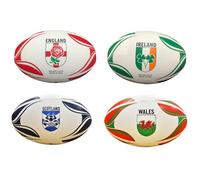 Loops Size 5 IRELAND Rugby Ball - 4 Panel All Weather Rubber Rimple Stitched Ball