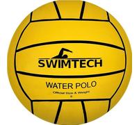 Loops Size 5 Official Premium Rubber Water Polo Ball - Rough Wet Grip Yellow Pool Ball