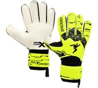 Loops Size 8 Professional Adult Goal Keeping Gloves Flat Cut Fluo Yellow Keeper Glove