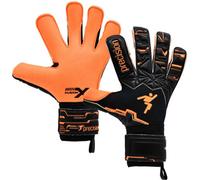 Loops Size 9 Professional Adult Goal Keeping Gloves - Fusion X Orange Keeper Glove
