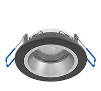 Loops Sleek Black And Silver Ceiling Spotlight For Modern Indoor Spaces