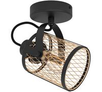 Loops Sleek Black Ceiling Spotlight For Modern Indoor Spaces - Minimalist Design