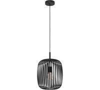 Loops Sleek Black Led Pendant Ceiling Light - Modern Design For Stylish Indoor Spaces