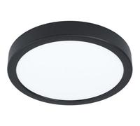 Loops Sleek Black Round Led Ceiling Light For Modern Indoor Spaces