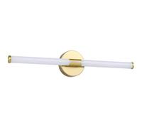 Loops Sleek Design Brushed Brass LED Mirror Wall Light for Bathrooms - 60cm Loops Multicolor