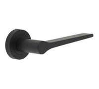 Loops Sleek Matt Black Door Handle For Modern Interiors - Interior Handle