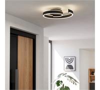 Loops Sleek Modern Black Ceiling Light For Indoor Spaces - Contemporary Design