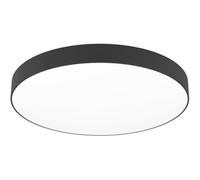 Loops Sleek Modern Black Ceiling Light For Indoor Spaces - Stylish Semi-Flush Fixture