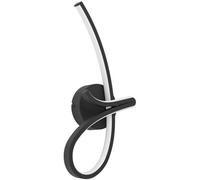 Loops Sleek Modern Design Black Led Wall Light For Stylish Indoor Home Lighting