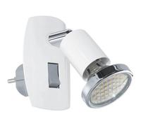 Loops Sleek Modern Design White And Chrome Led Wall Light For Indoor Spaces