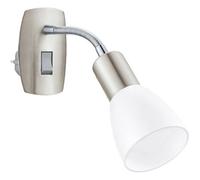 Loops Sleek Modern Satin Nickel And Chrome Led Wall Light For Indoor Spaces